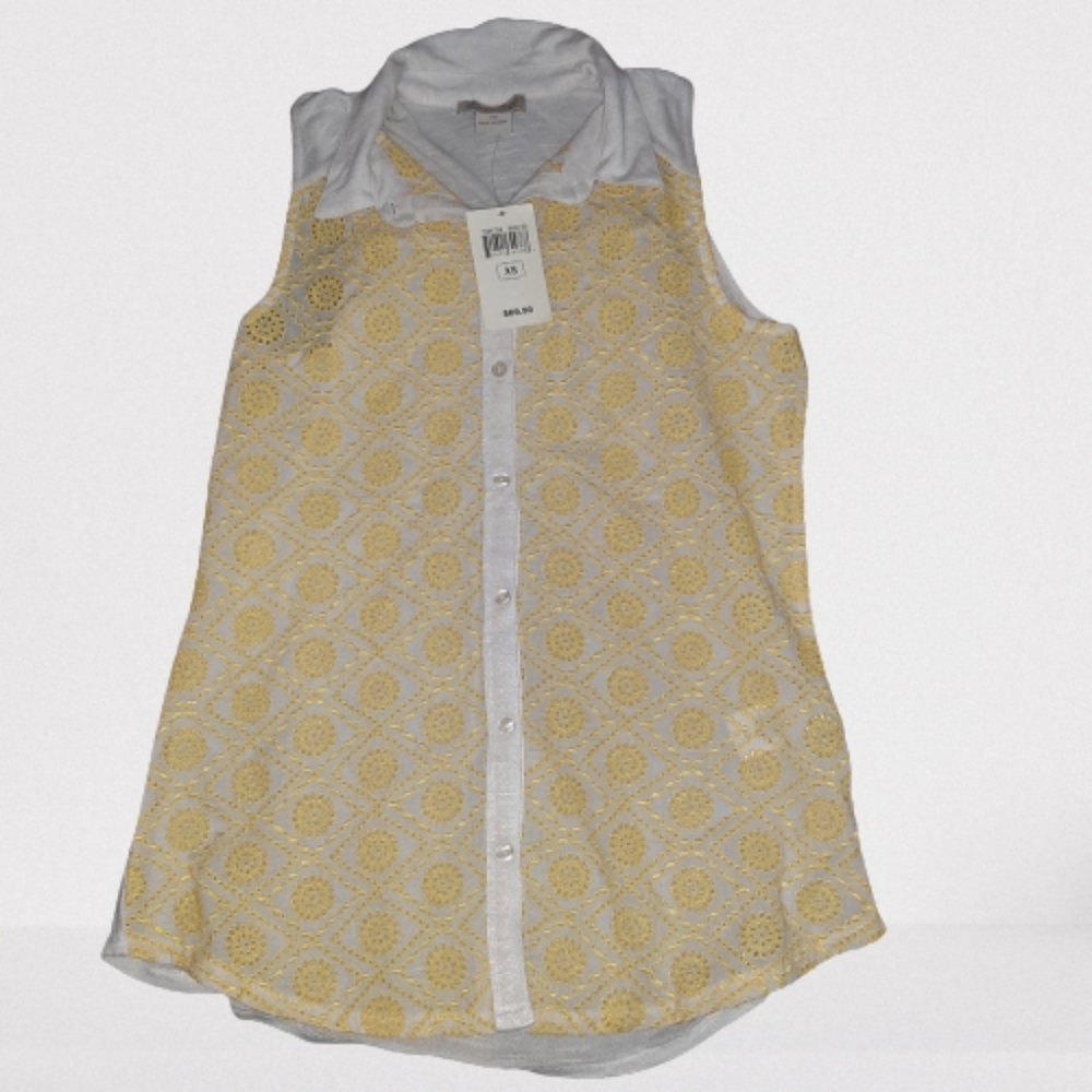 Lucky Brand Collared Tank Top